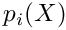 $p_i(X)$